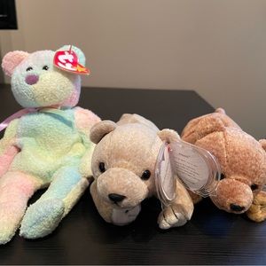 Ty Beanie Baby - Bear Collection - All Beanie Baby have have Tag Errors